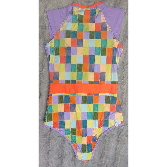 NWT Body Glove Stand Up Zip Front Paddle One Piece Swimsuit Size Small UPF 50+ - Picture 3 of 8